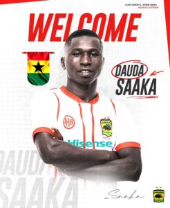 Asante Kotoko successfully secure signing of Bofoakwa Tano captain Saaka Dauda