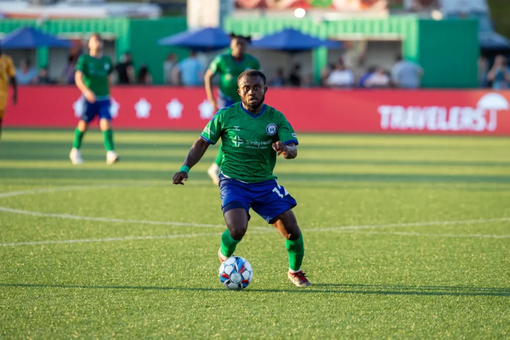 Ghana's Anderson Aseidu shines with assist in Hartford Athletic's draw with Charleston Battery