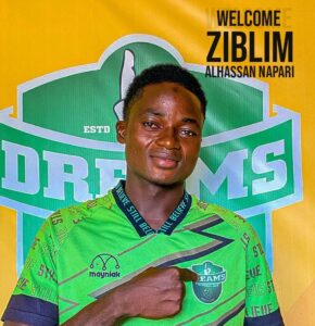 Dreams FC signs youngster Alhassan Napari Ziblim to augment squad