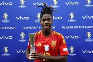 Spain 2-1 England: Youngster Nico Williams named Man of the Match for Euro 2024 final