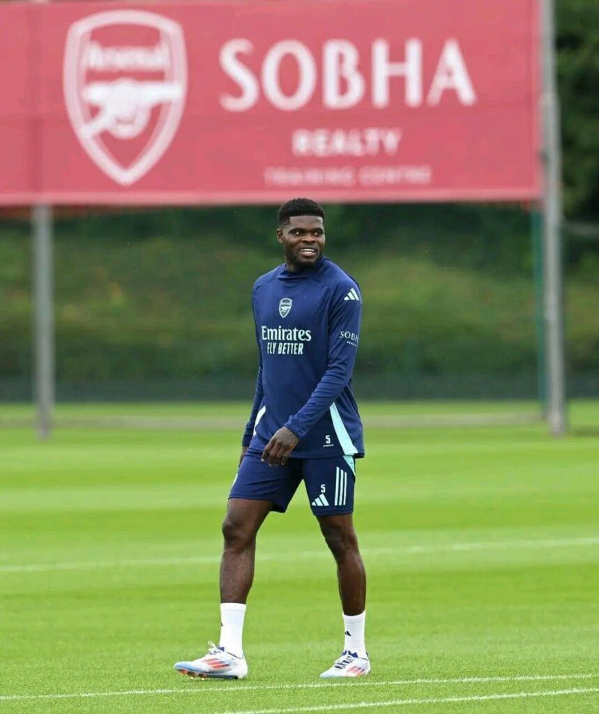 Ghana midfielder Thomas Partey joins Arsenal's preseason training ahead of US tour