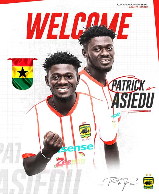 Asante Kotoko strengthens defense with signing of Patrick Aseidu