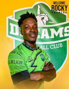 Dreams FC announce signing of former Asante Kotoko midfielder Rocky Dwamena