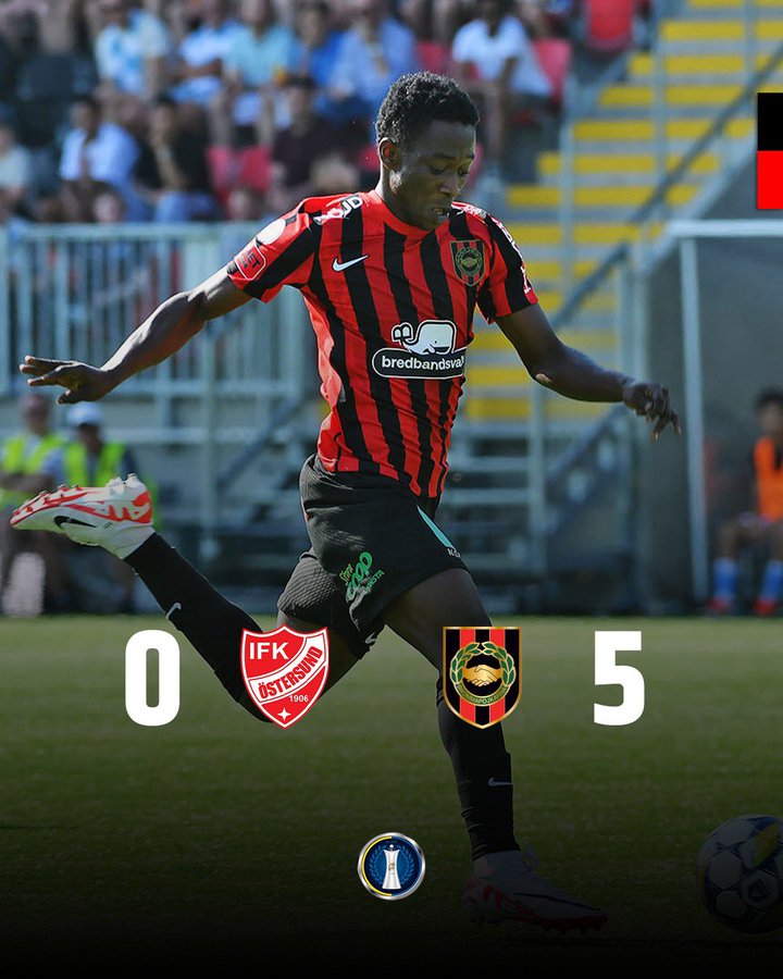 Ghanaian youngster Evans Botchway scores hat trick in Brommapojkarna's Swedish Cup rout