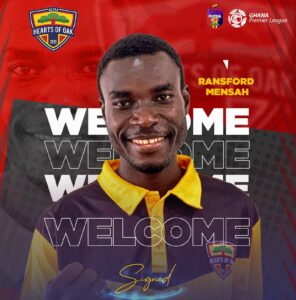 Defender Ransford Mensah joins Hearts of Oak from Danbort FC