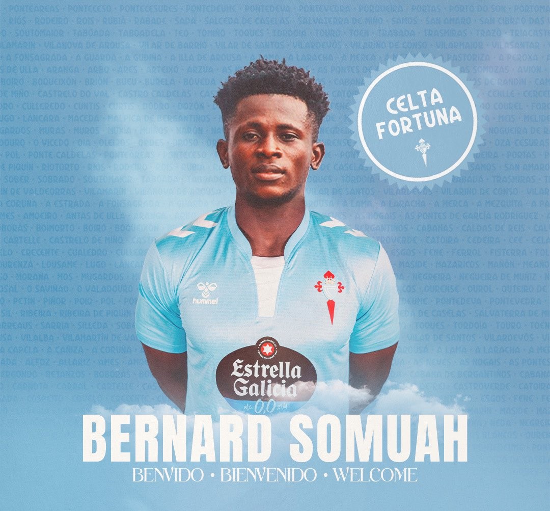 Ghana's Bernard Somuah thrilled to join Celta Vigo on loan