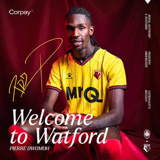 Ghanaian midfielder Pierre Dwomoh eager to make his mark at Watford