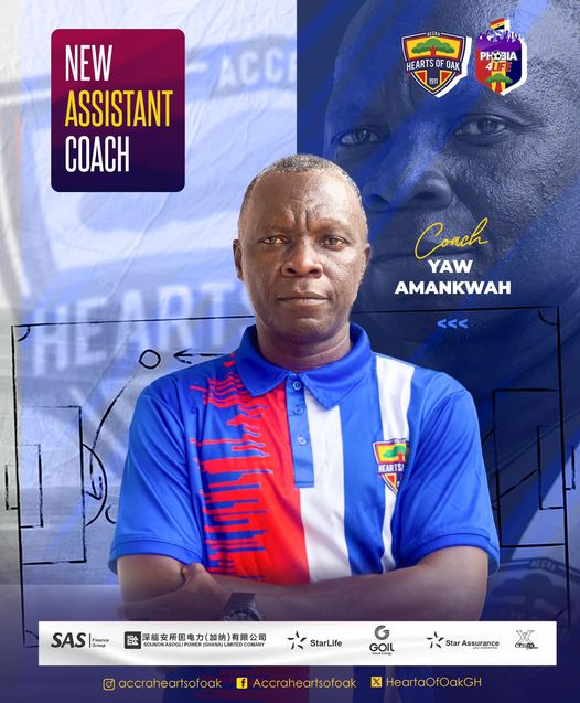 Hearts of Oak appoint Nana Yaw Amankwah as new assistant coach