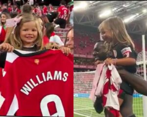 Ghana forward Inaki Williams gifts jersey to young Athletic Club fan after La Liga opener