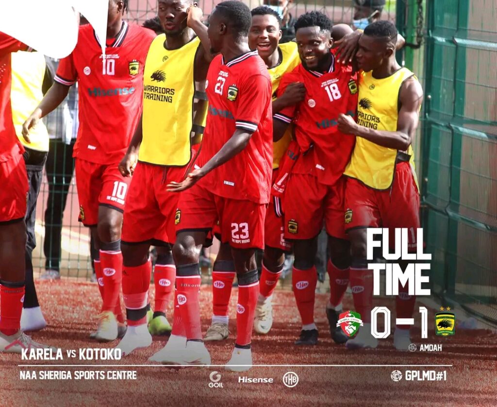 2024/25 Ghana Premier League Week 1: Match Report –  Karela United 0-1 Asante Kotoko